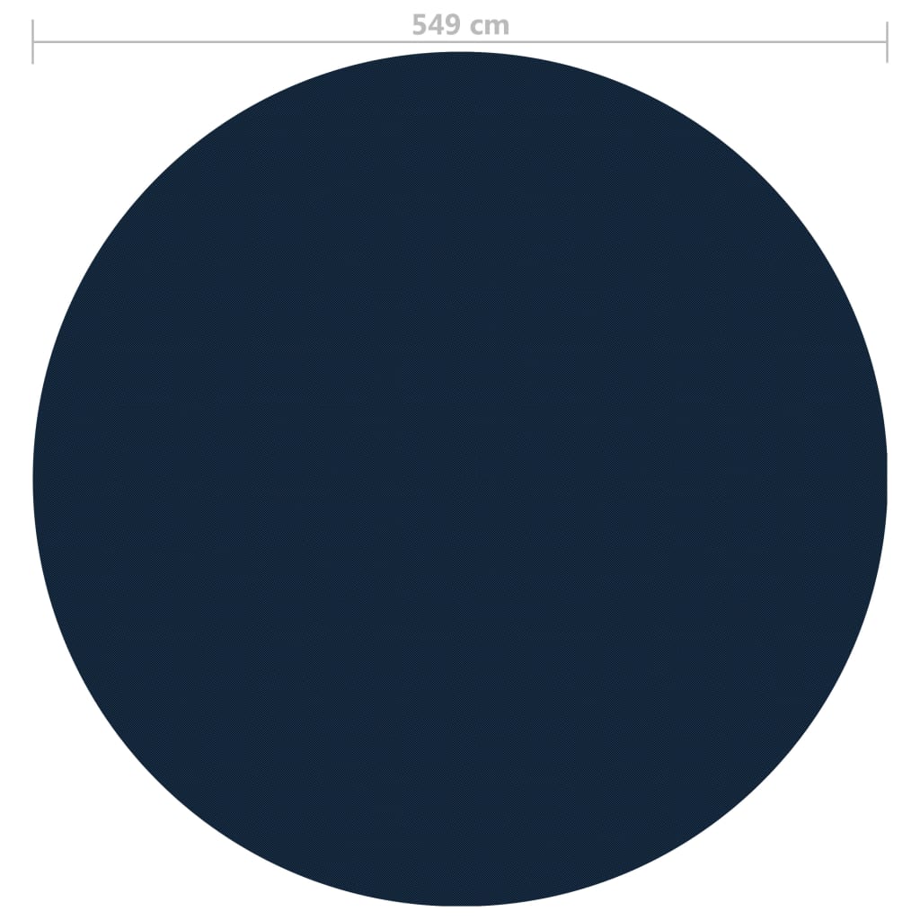 vidaXL Folie solară plutitoare piscină, negru/albastru, 549 cm, PE vidaXL Folie solară plutitoare piscină, negru/albastru, 549 cm, PE