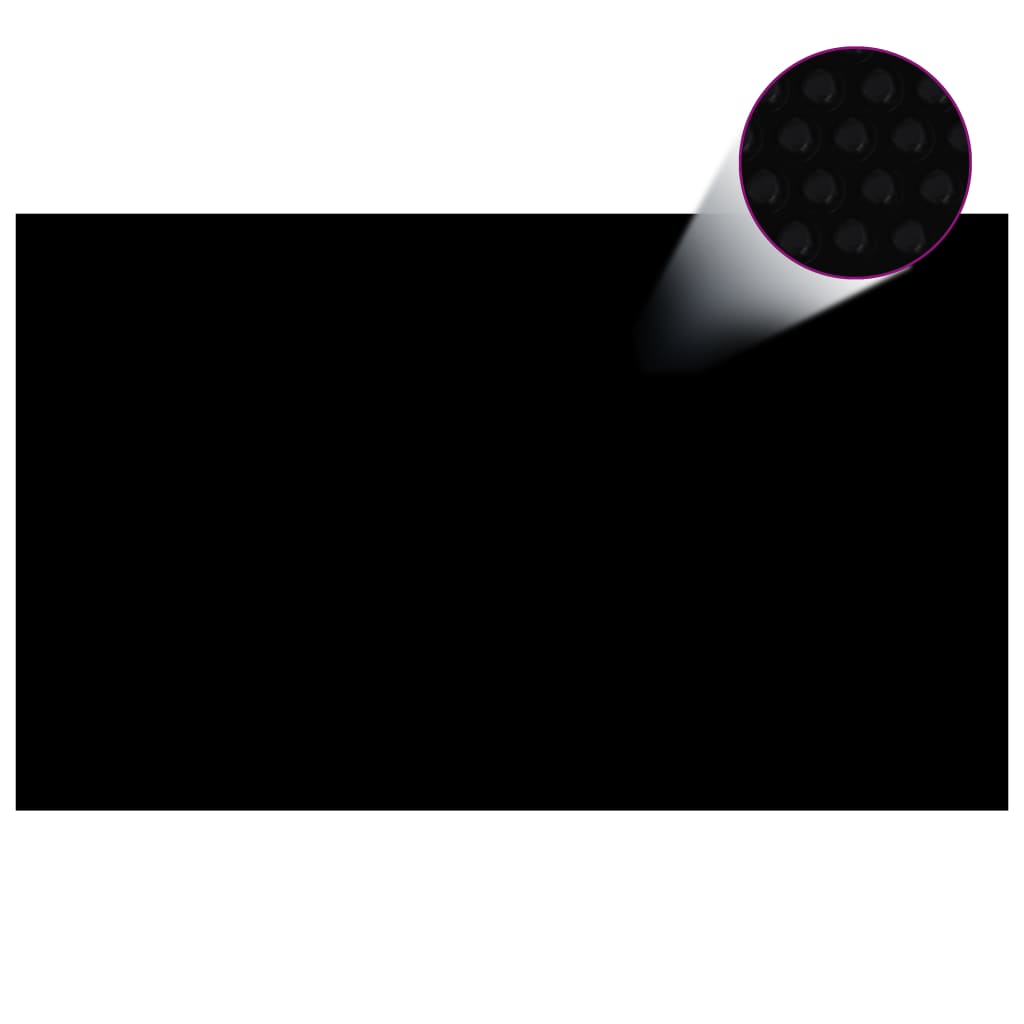 vidaXL Folie solară plutitoare piscină, negru/albastru,1000x600 cm,PE vidaXL Folie solară plutitoare piscină, negru/albastru,1000x600 cm,PE