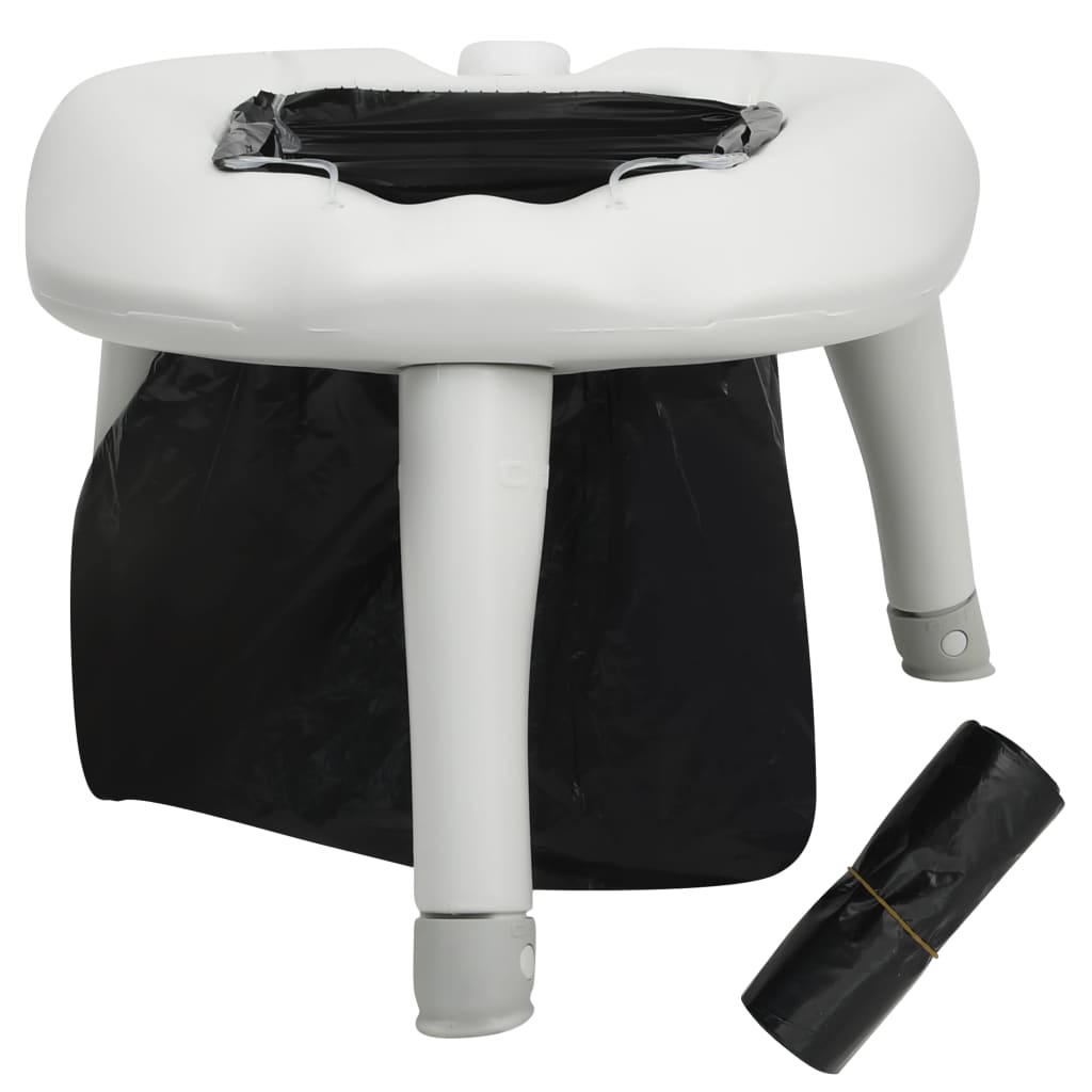 vidaXL Toaletă de camping cu pungi 200 kg vidaXL Toaletă de camping cu pungi 200 kg