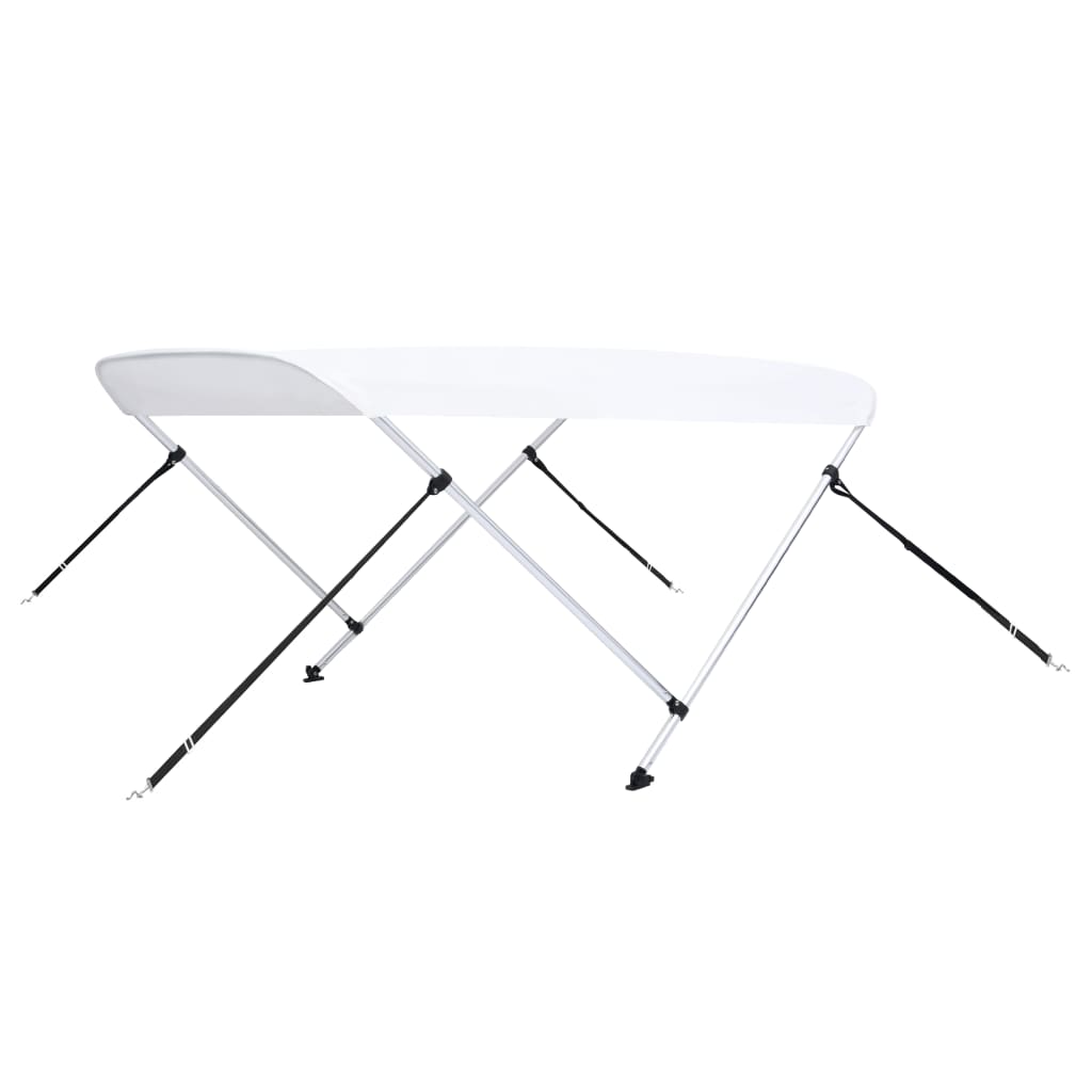 vidaXL Parasolar barcă Bimini cu 2 arcuri, alb, 150 x 120 x 110 cm vidaXL Parasolar barcă Bimini cu 2 arcuri, alb, 150 x 120 x 110 cm