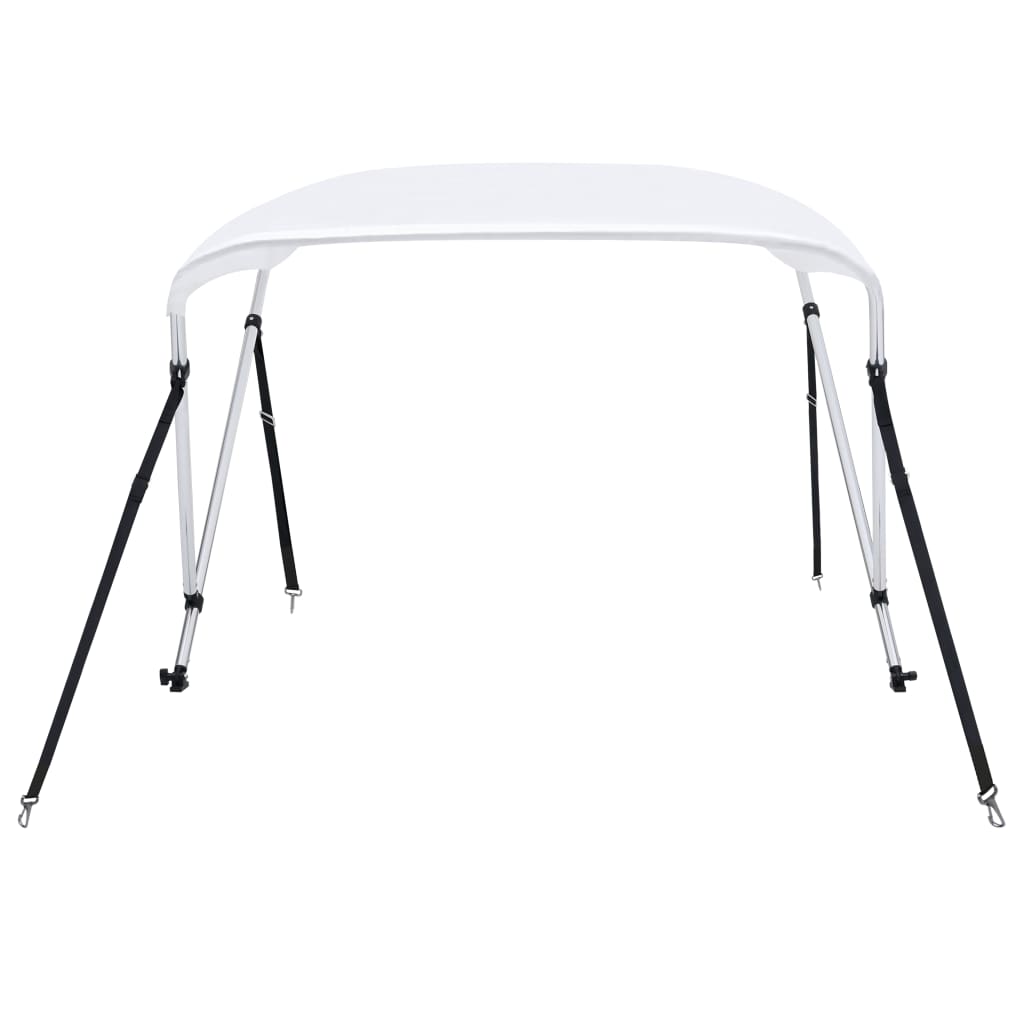 vidaXL Parasolar barcă Bimini cu 2 arcuri, alb, 150 x 120 x 110 cm vidaXL Parasolar barcă Bimini cu 2 arcuri, alb, 150 x 120 x 110 cm