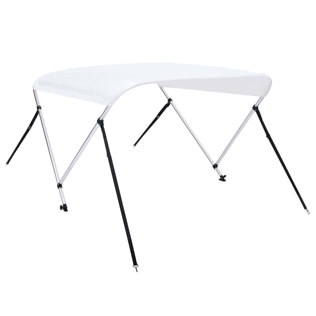vidaXL Parasolar barcă Bimini cu 2 arcuri, alb, 180 x 130 x 110 cm vidaXL Parasolar barcă Bimini cu 2 arcuri, alb, 180 x 130 x 110 cm