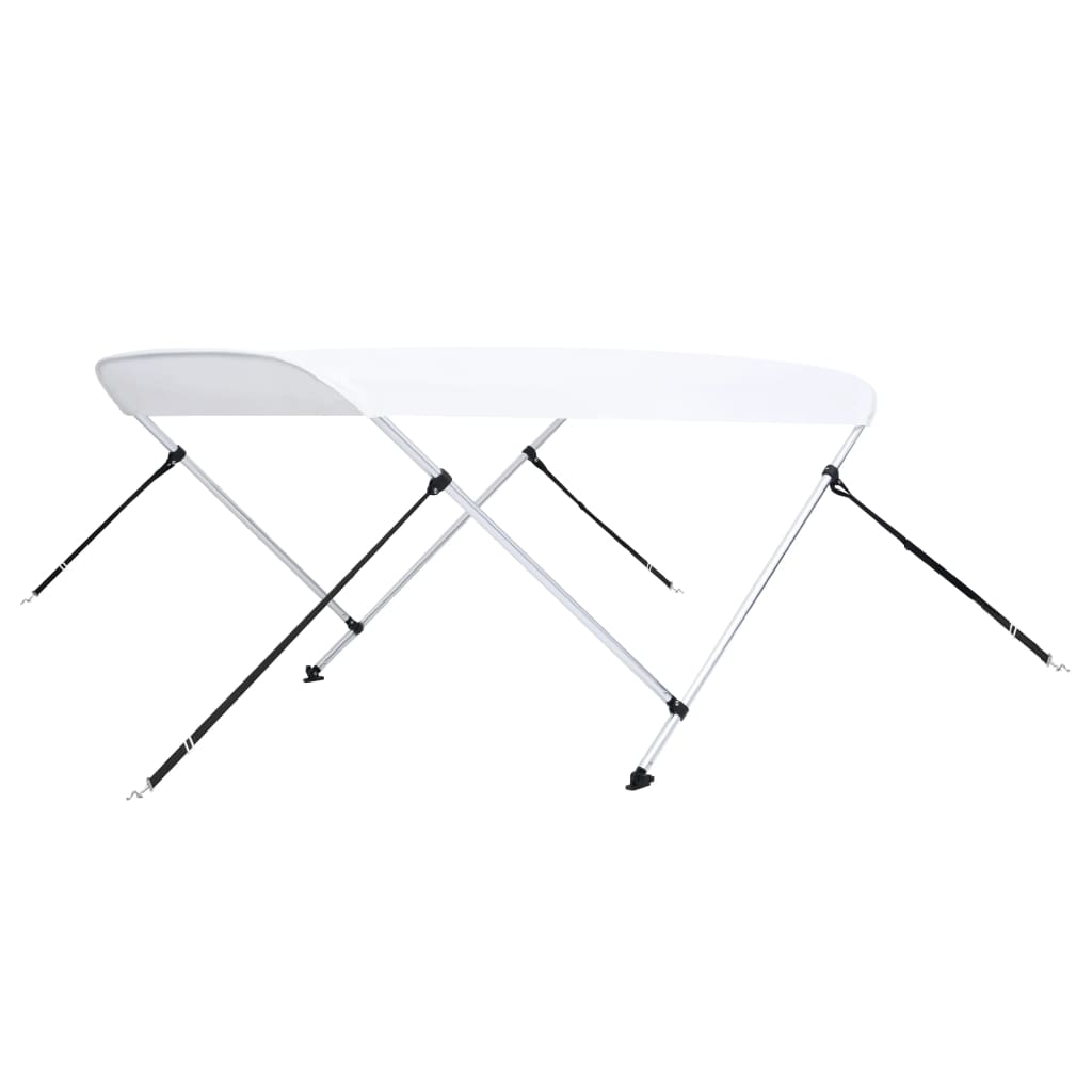 vidaXL Parasolar barcă Bimini cu 2 arcuri, alb, 180 x 150 x 110 cm vidaXL Parasolar barcă Bimini cu 2 arcuri, alb, 180 x 150 x 110 cm