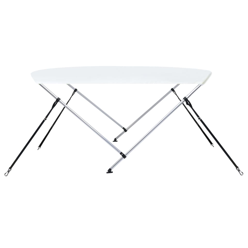 vidaXL Parasolar barcă Bimini cu 2 arcuri, alb, 180 x 150 x 110 cm vidaXL Parasolar barcă Bimini cu 2 arcuri, alb, 180 x 150 x 110 cm