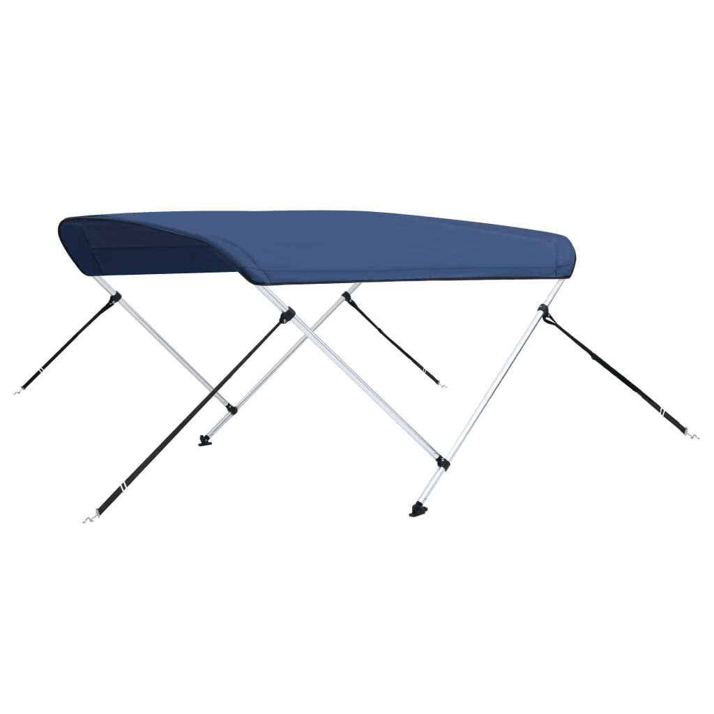 vidaXL Parasolar barcă Bimini cu 2 arcuri, bleumarin, 180x130x110 cm vidaXL Parasolar barcă Bimini cu 2 arcuri, bleumarin, 180x130x110 cm