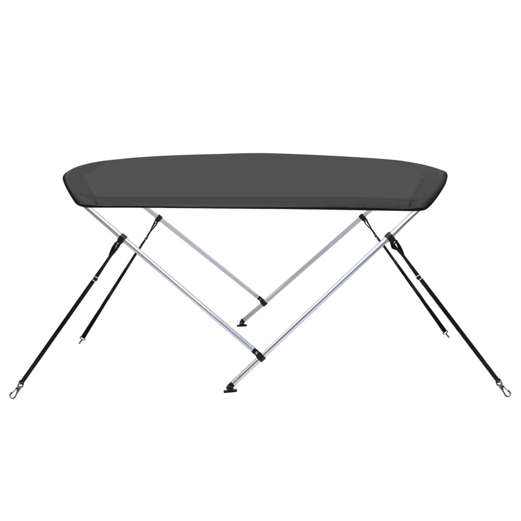 vidaXL Parasolar barcă Bimini cu 2 arcuri, antracit, 180x130x110 cm vidaXL Parasolar barcă Bimini cu 2 arcuri, antracit, 180x130x110 cm