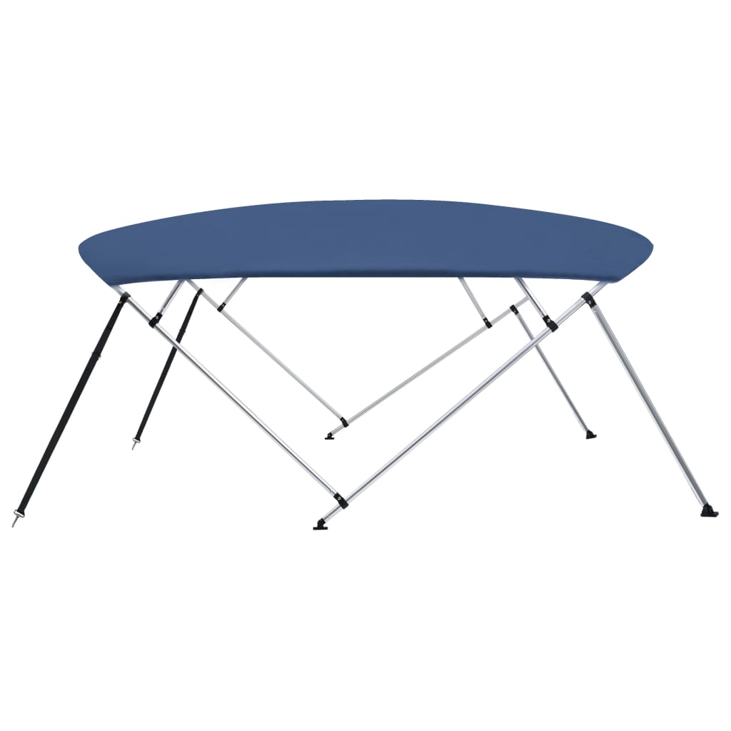 vidaXL Parasolar barcă Bimini 4 arcuri bleumarin, 243x(230-244)x137 cm vidaXL Parasolar barcă Bimini 4 arcuri bleumarin, 243x(230-244)x137 cm