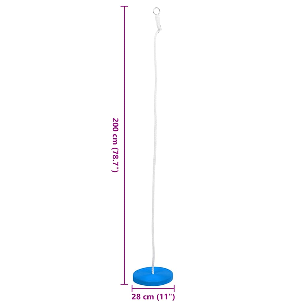 vidaXL Leagăn placă, 200 cm, albastru vidaXL Leagăn placă, 200 cm, albastru