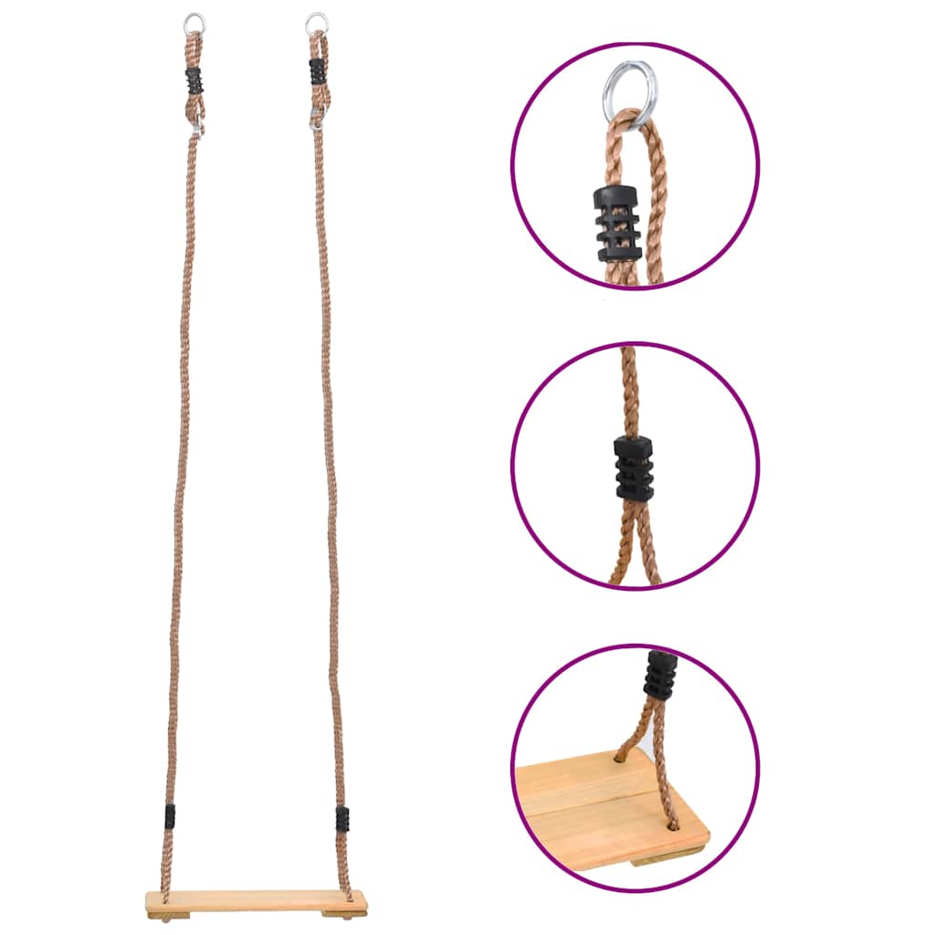vidaXL Leagăn de scândură, 200 cm, lemn masiv de pin vidaXL Leagăn de scândură, 200 cm, lemn masiv de pin