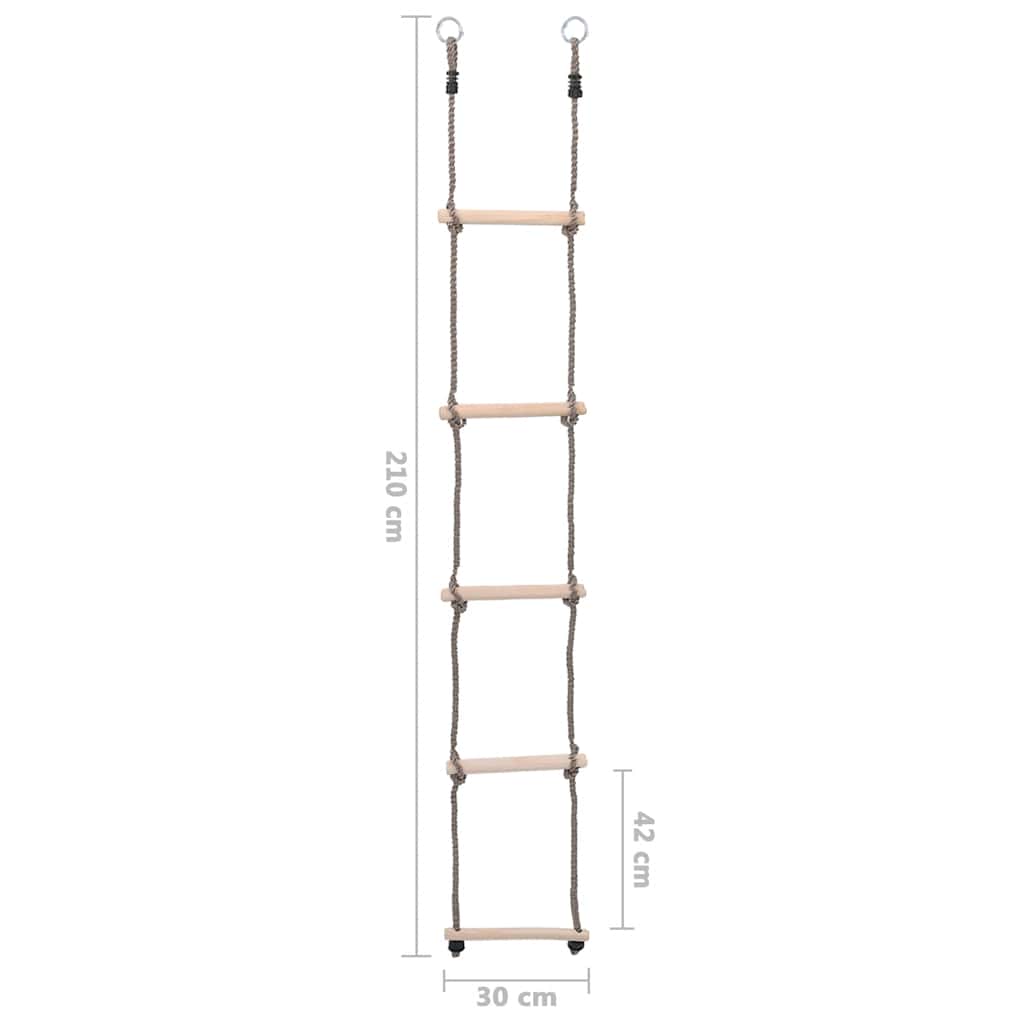 vidaXL Scară cu 5 trepte, 210 cm, lemn masiv de pin vidaXL Scară cu 5 trepte, 210 cm, lemn masiv de pin