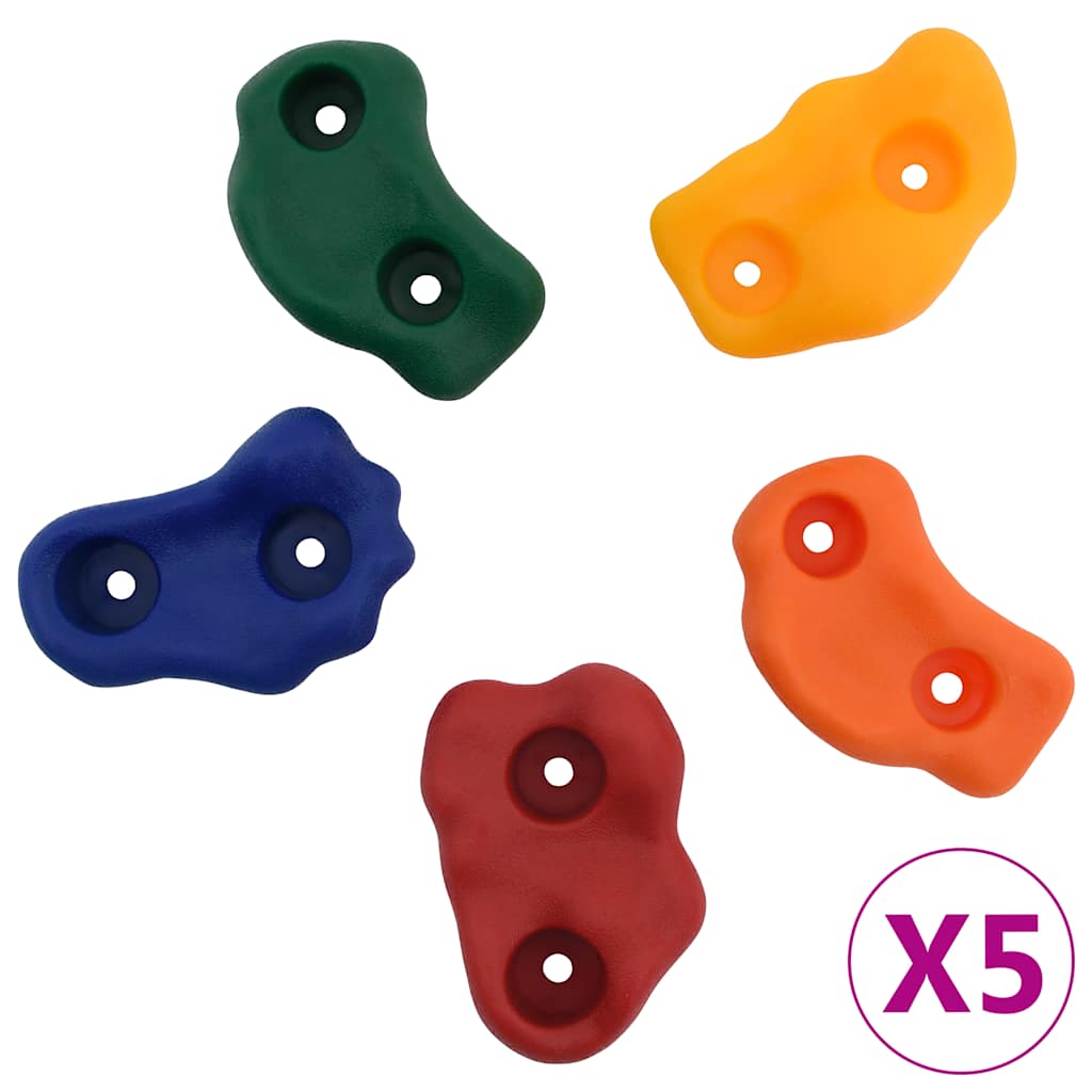 vidaXL Pietre de cățărat cu funie, 25 buc., multicolor vidaXL Pietre de cățărat cu funie, 25 buc., multicolor