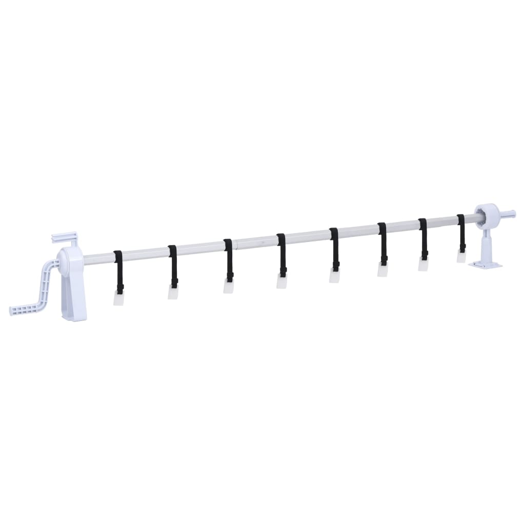 vidaXL Derulator de prelată pentru piscină cu bază din plastic vidaXL Derulator de prelată pentru piscină cu bază din plastic