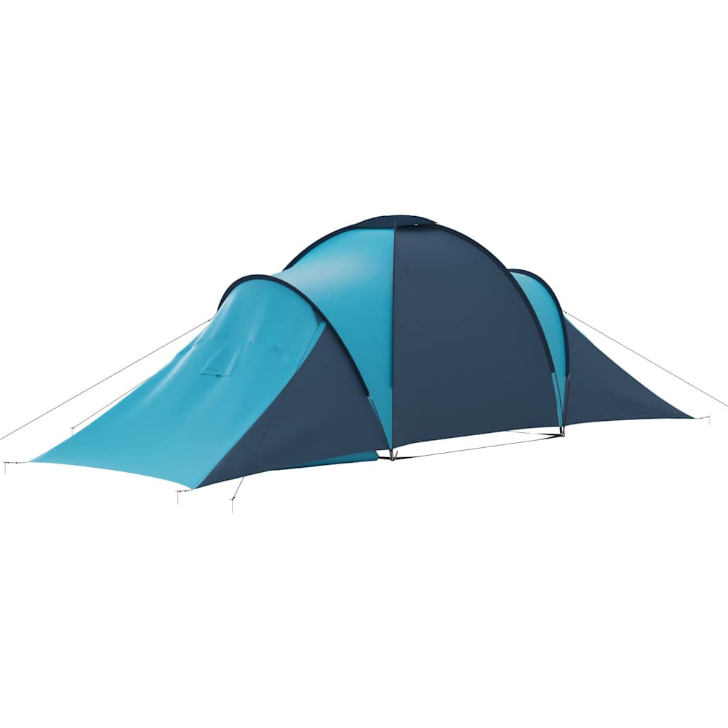 vidaXL Cort camping, 6 persoane, albastru și bleu