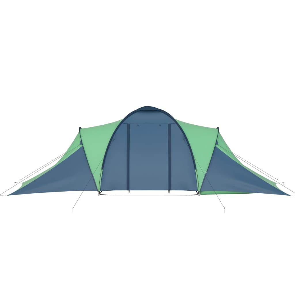 vidaXL Cort camping, 6 persoane, albastru și verde vidaXL Cort camping, 6 persoane, albastru și verde