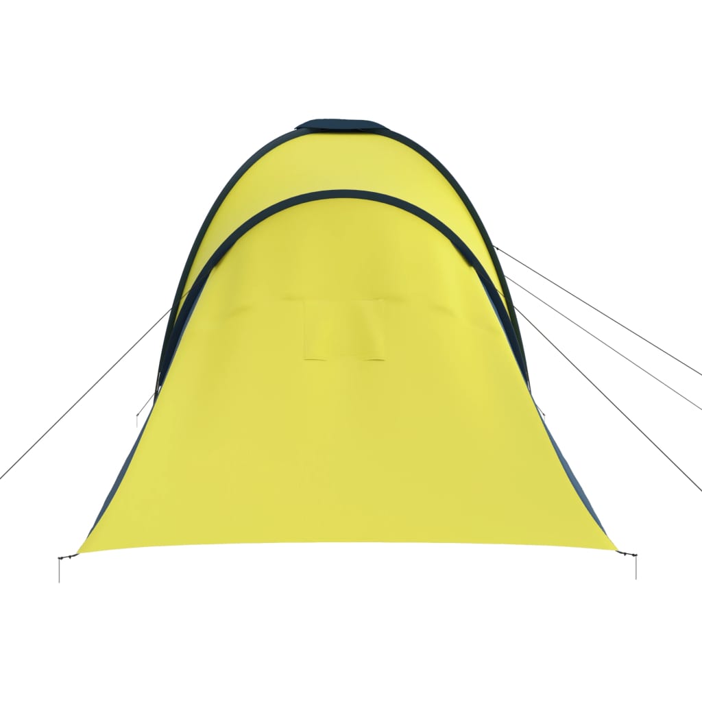 vidaXL Cort camping, 6 persoane, albastru și galben vidaXL Cort camping, 6 persoane, albastru și galben
