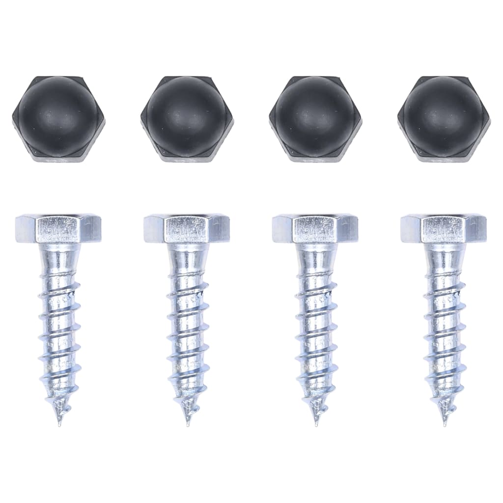vidaXL Bare de rotire, 3 piese, roșu, 125 cm, oțel