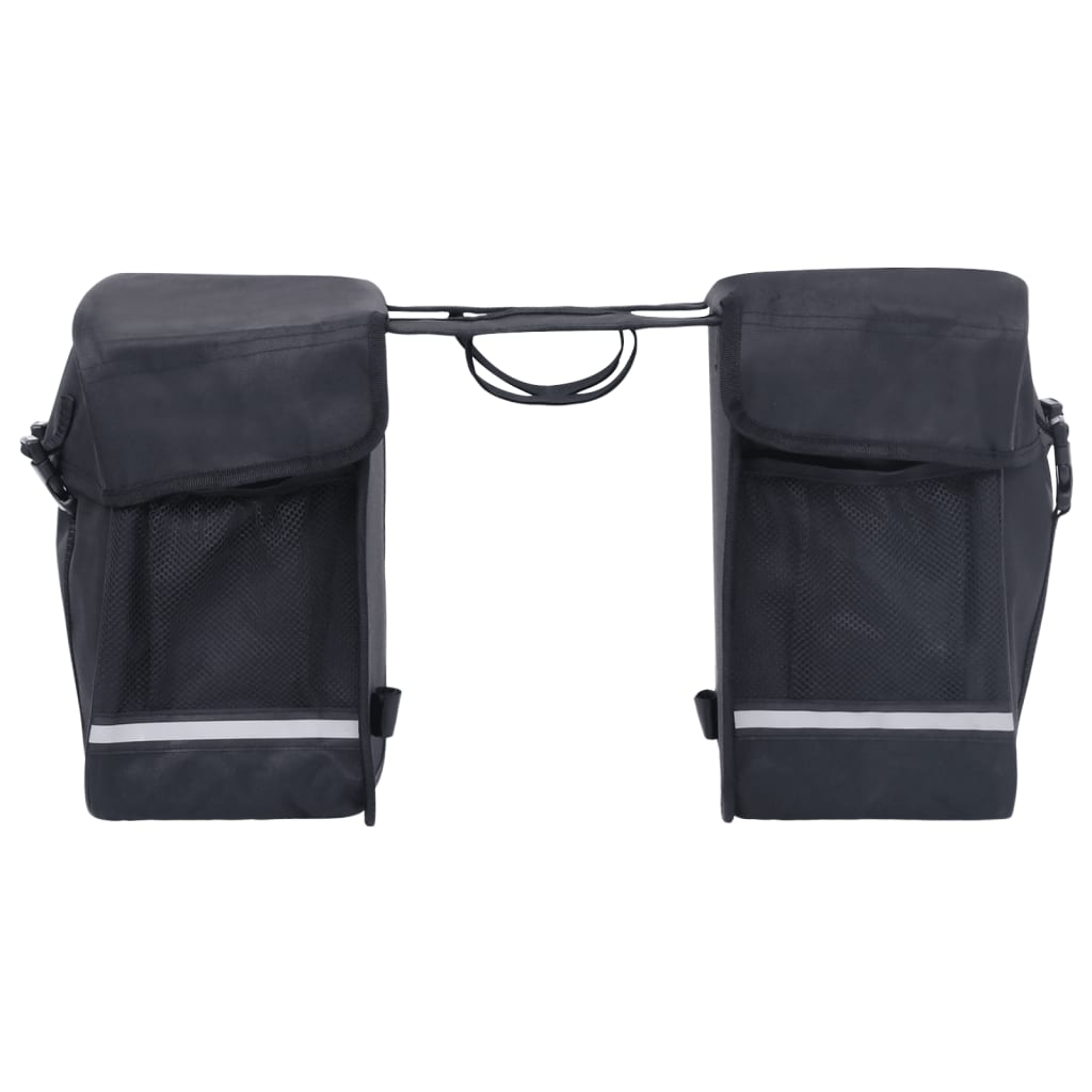 vidaXL Geantă de bicicletă dublă pentru suport coș, negru, 35 L vidaXL Geantă de bicicletă dublă pentru suport coș, negru, 35 L