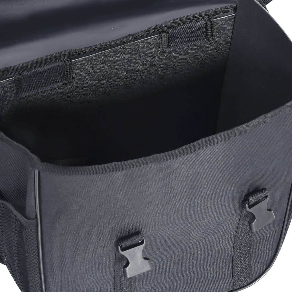 vidaXL Geantă de bicicletă dublă pentru suport coș, negru, 35 L vidaXL Geantă de bicicletă dublă pentru suport coș, negru, 35 L
