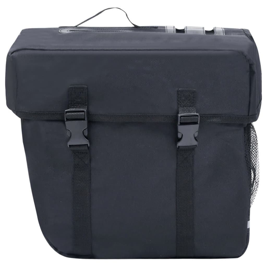 vidaXL Geantă de bicicletă dublă pentru suport coș, negru, 35 L vidaXL Geantă de bicicletă dublă pentru suport coș, negru, 35 L