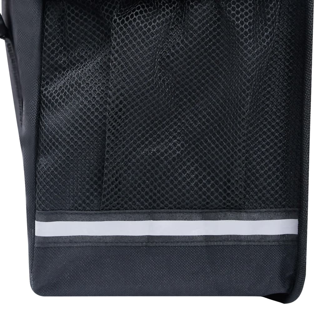 vidaXL Geantă de bicicletă dublă pentru suport coș, negru, 35 L vidaXL Geantă de bicicletă dublă pentru suport coș, negru, 35 L