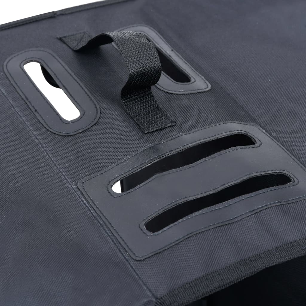 vidaXL Geantă de bicicletă dublă pentru suport coș, negru, 35 L vidaXL Geantă de bicicletă dublă pentru suport coș, negru, 35 L