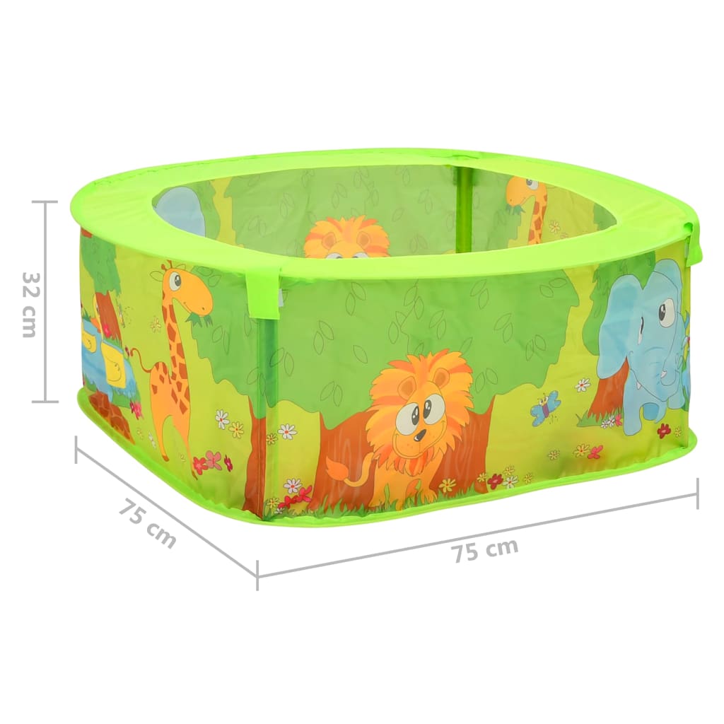 vidaXL Piscină cu bile pentru copii, 50 de bile, 75x75x32 cm vidaXL Piscină cu bile pentru copii, 50 de bile, 75x75x32 cm