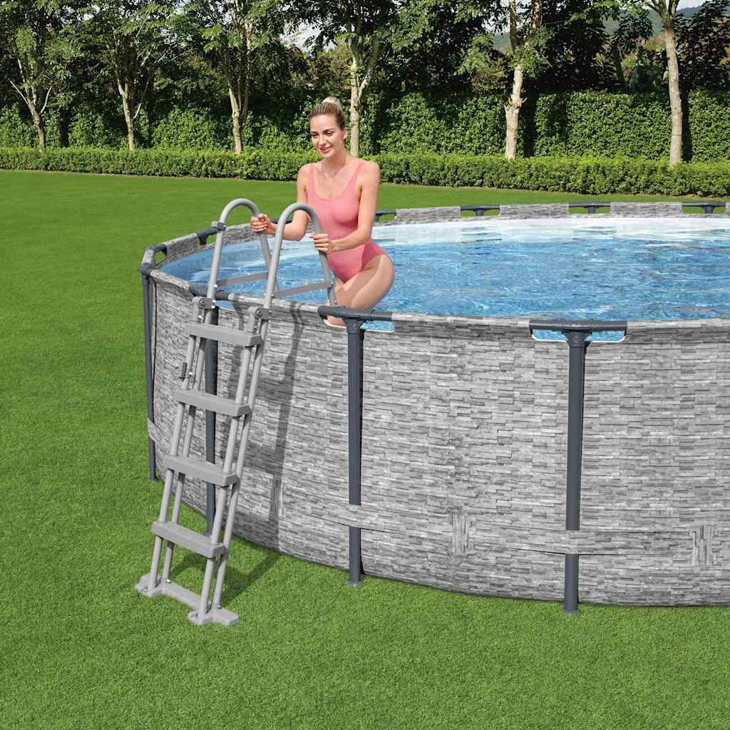 Bestway Scară de siguranță piscină cu 4 trepte Flowclear, 122 cm Bestway Scară de siguranță piscină cu 4 trepte Flowclear, 122 cm