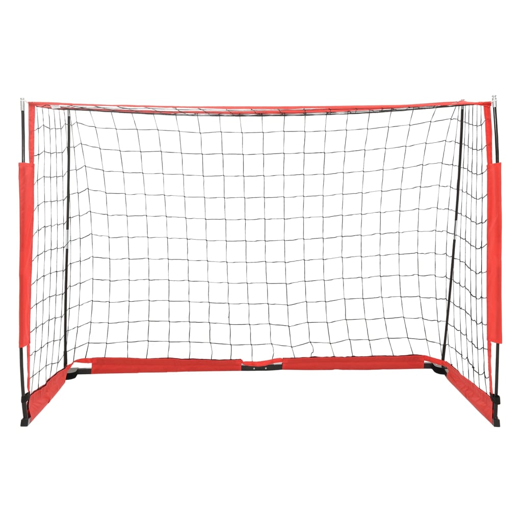 vidaXL Poartă de fotbal, 184x91x124,5 cm, oțel vidaXL Poartă de fotbal, 184x91x124,5 cm, oțel