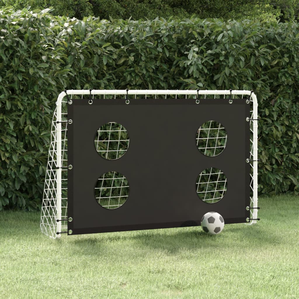 vidaXL Poartă de fotbal cu plasă de antrenament, 184x61x122 cm, oțel vidaXL Poartă de fotbal cu plasă de antrenament, 184x61x122 cm, oțel
