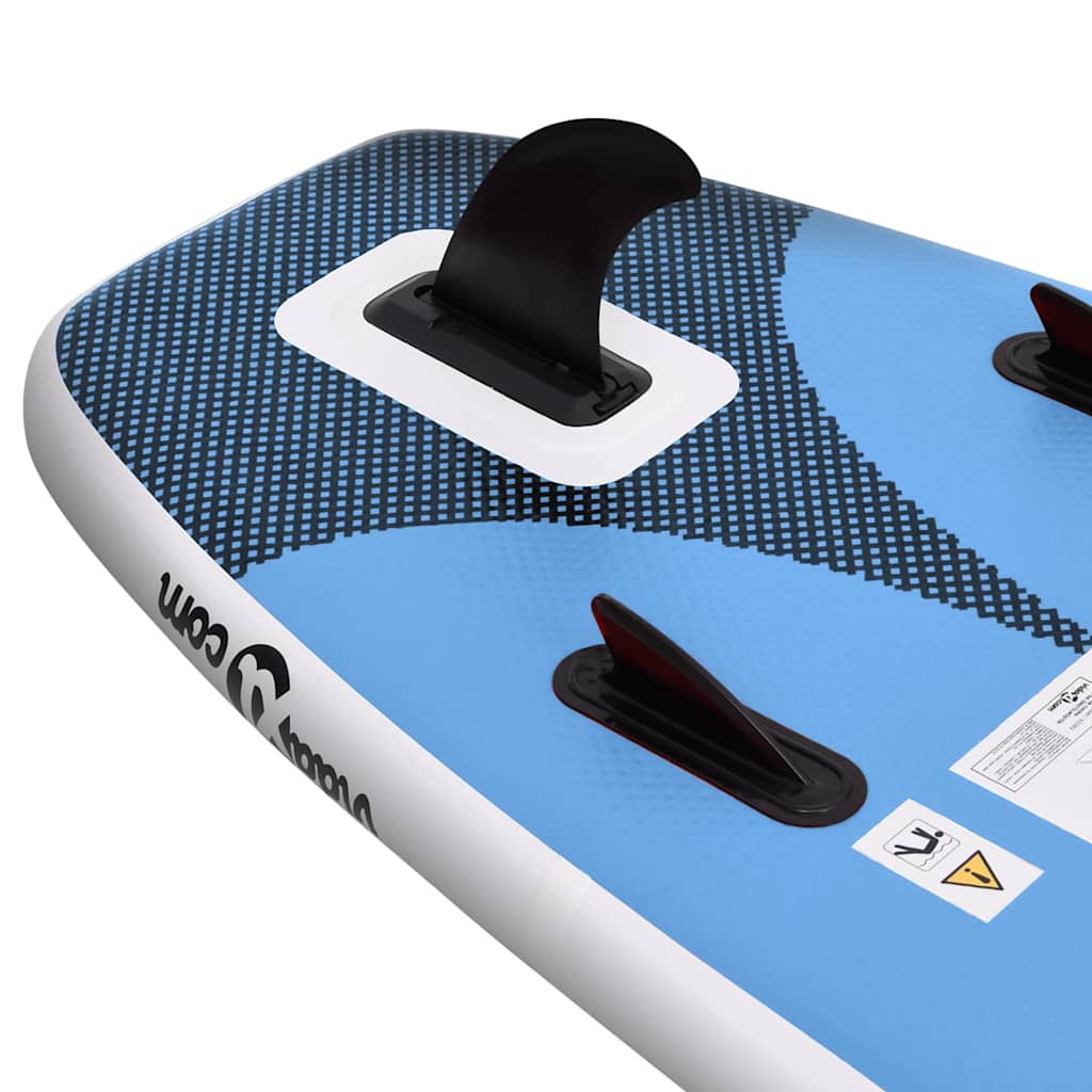 vidaXL Set placă paddleboarding gonflabilă, albastru, 300x76x10 cm vidaXL Set placă paddleboarding gonflabilă, albastru, 300x76x10 cm