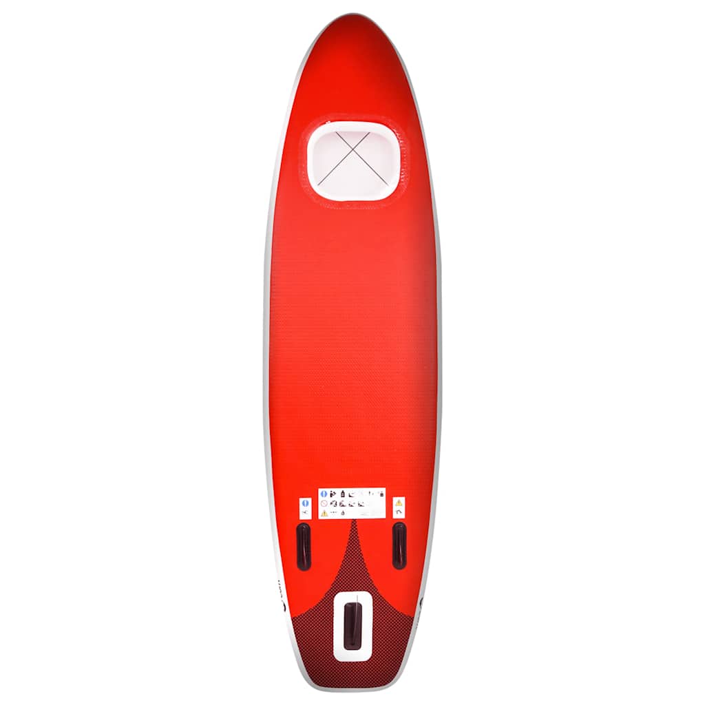 vidaXL Set placă paddleboarding gonflabilă, roşu, 300x76x10 cm vidaXL Set placă paddleboarding gonflabilă, roşu, 300x76x10 cm