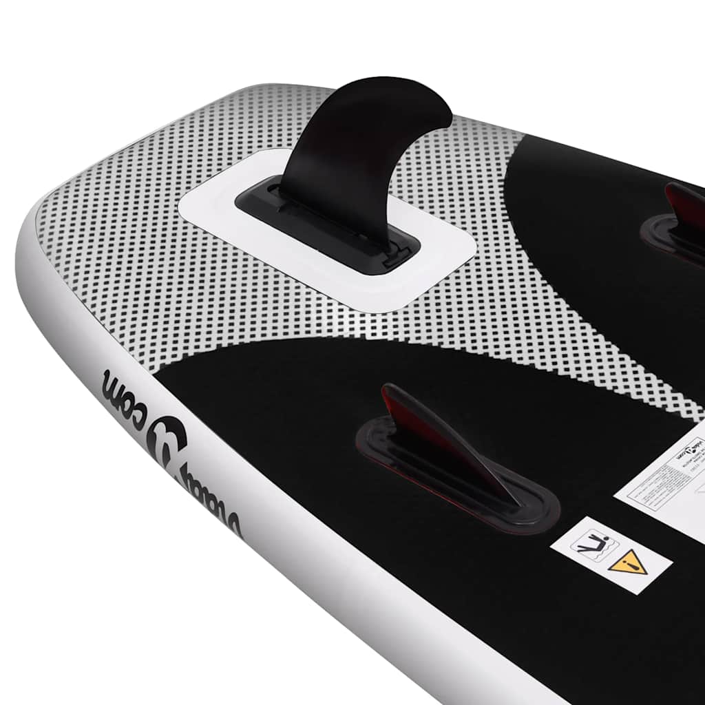 vidaXL Set placă paddleboarding gonflabilă, negru, 330x76x10 cm vidaXL Set placă paddleboarding gonflabilă, negru, 330x76x10 cm