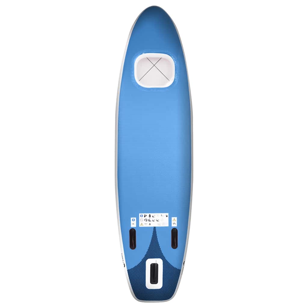vidaXL Set placă paddleboarding gonflabilă, albastru, 360x81x10 cm vidaXL Set placă paddleboarding gonflabilă, albastru, 360x81x10 cm