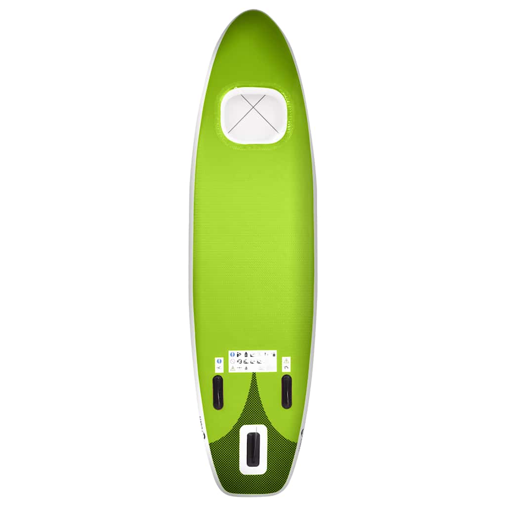 vidaXL Set de placă SUP gonflabilă, verde, 360x81x10 cm vidaXL Set de placă SUP gonflabilă, verde, 360x81x10 cm