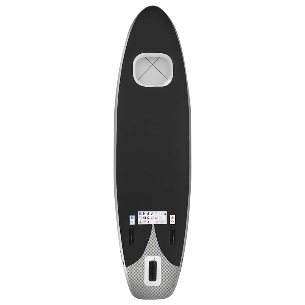 vidaXL Set placă paddleboarding gonflabilă, negru, 360x81x10 cm vidaXL Set placă paddleboarding gonflabilă, negru, 360x81x10 cm