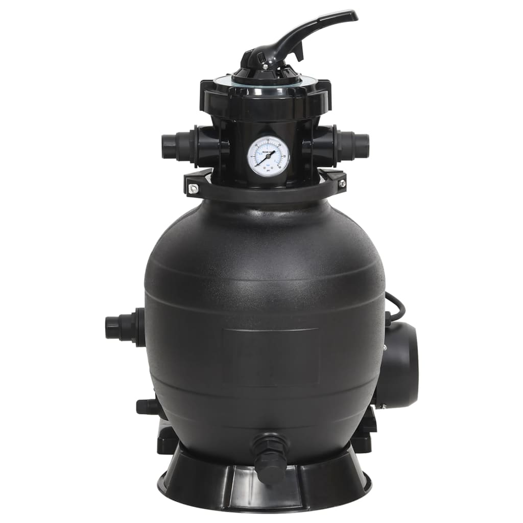 vidaXL Filtru de nisip pentru piscină cu prefiltru, negru vidaXL Filtru de nisip pentru piscină cu prefiltru, negru