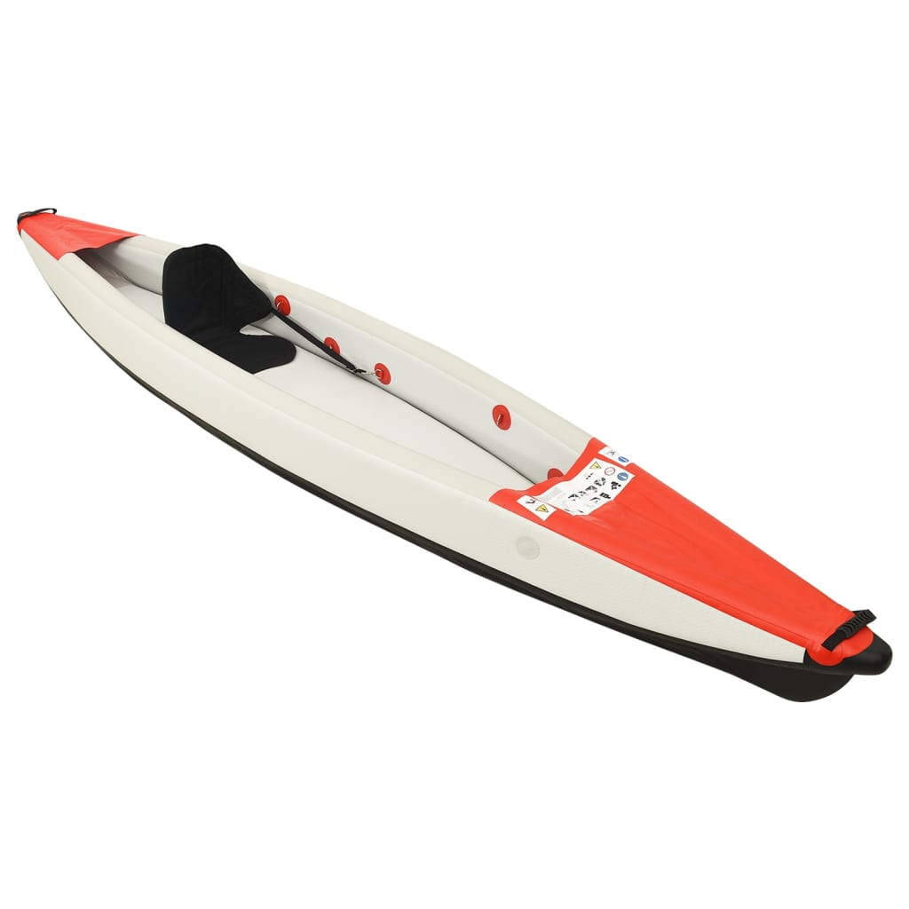 vidaXL Caiac gonflabil, roșu, 375x72x31 cm, poliester vidaXL Caiac gonflabil, roșu, 375x72x31 cm, poliester