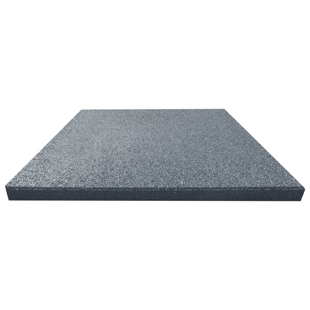 vidaXL Plăci de protecție la cădere, 6 buc, gri, 50x50x3 cm, cauciuc vidaXL Plăci de protecție la cădere, 6 buc, gri, 50x50x3 cm, cauciuc