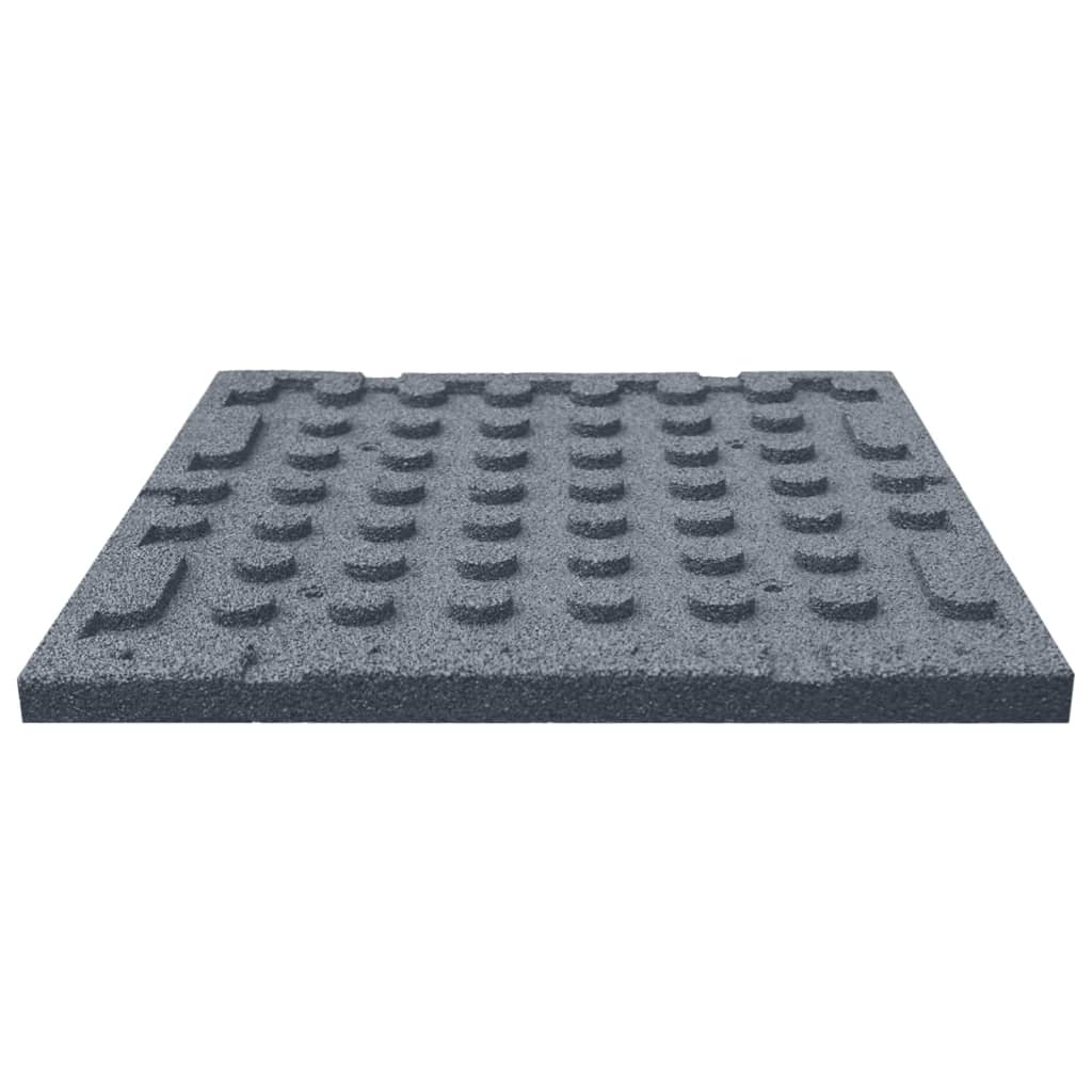 vidaXL Plăci de protecție la cădere, 6 buc, gri, 50x50x3 cm, cauciuc vidaXL Plăci de protecție la cădere, 6 buc, gri, 50x50x3 cm, cauciuc