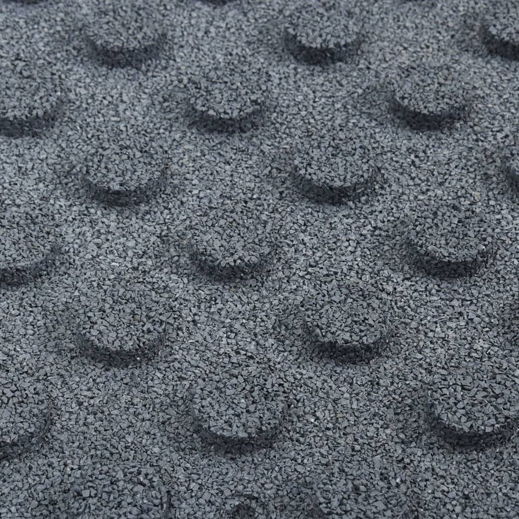 vidaXL Plăci de protecție la cădere, 6 buc, gri, 50x50x3 cm, cauciuc vidaXL Plăci de protecție la cădere, 6 buc, gri, 50x50x3 cm, cauciuc
