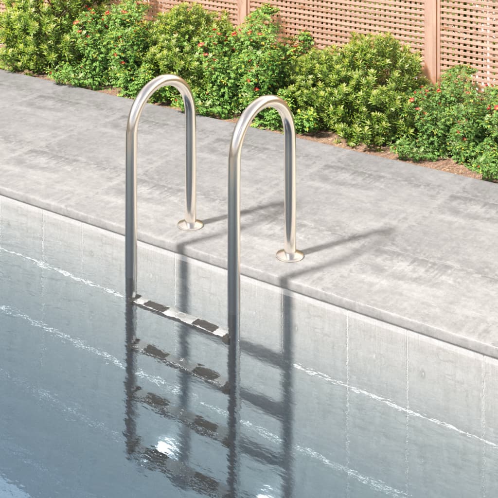 vidaXL Scară de piscină, 54x38x184,5 cm, oțel inoxidabil 304 vidaXL Scară de piscină, 54x38x184,5 cm, oțel inoxidabil 304
