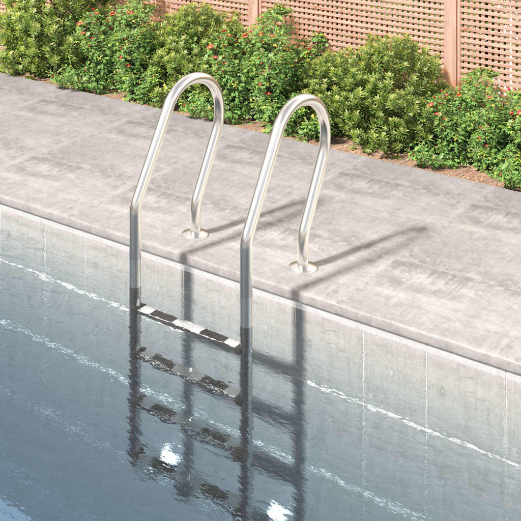 vidaXL Scară de piscină, 54x38x184,5 cm, oțel inoxidabil 304 vidaXL Scară de piscină, 54x38x184,5 cm, oțel inoxidabil 304
