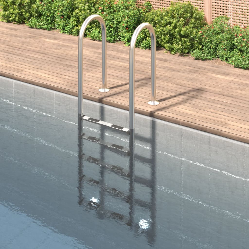 vidaXL Scară de piscină, 54x38x211 cm, oțel inoxidabil 304 vidaXL Scară de piscină, 54x38x211 cm, oțel inoxidabil 304