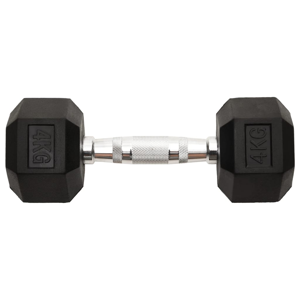 vidaXL Gantere, 2 buc., 8 kg, total fontă