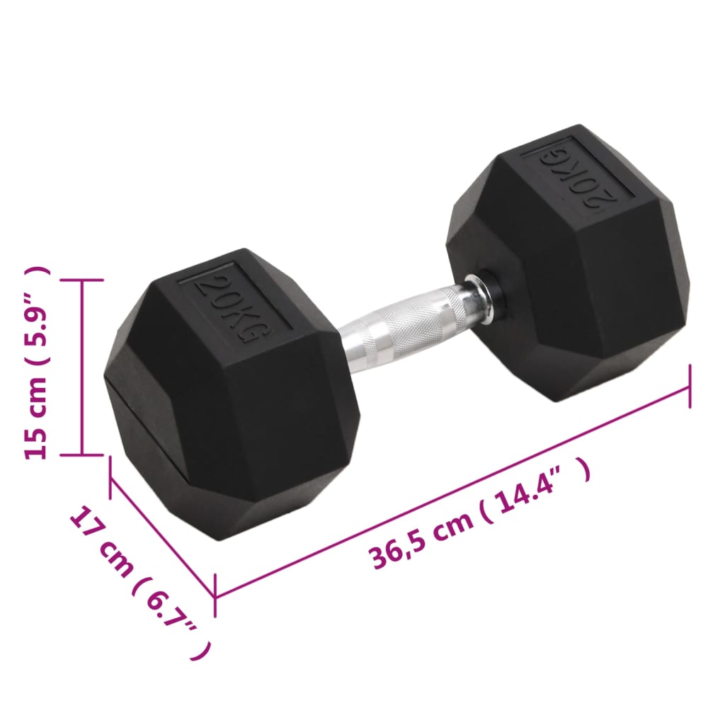 vidaXL Ganteră, 20 kg, fontă vidaXL Ganteră, 20 kg, fontă