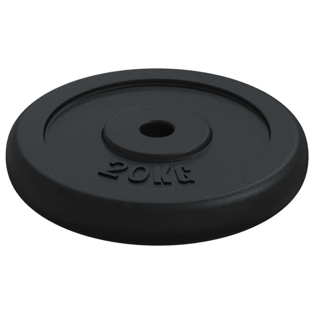 vidaXL Disc de greutate, 20 kg, fontă vidaXL Disc de greutate, 20 kg, fontă