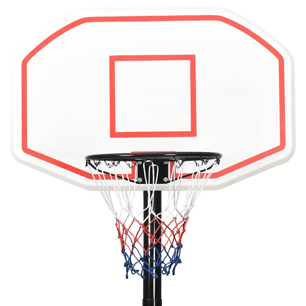 vidaXL Suport cu coș de baschet, alb, 258-363 cm, polietilenă vidaXL Suport cu coș de baschet, alb, 258-363 cm, polietilenă