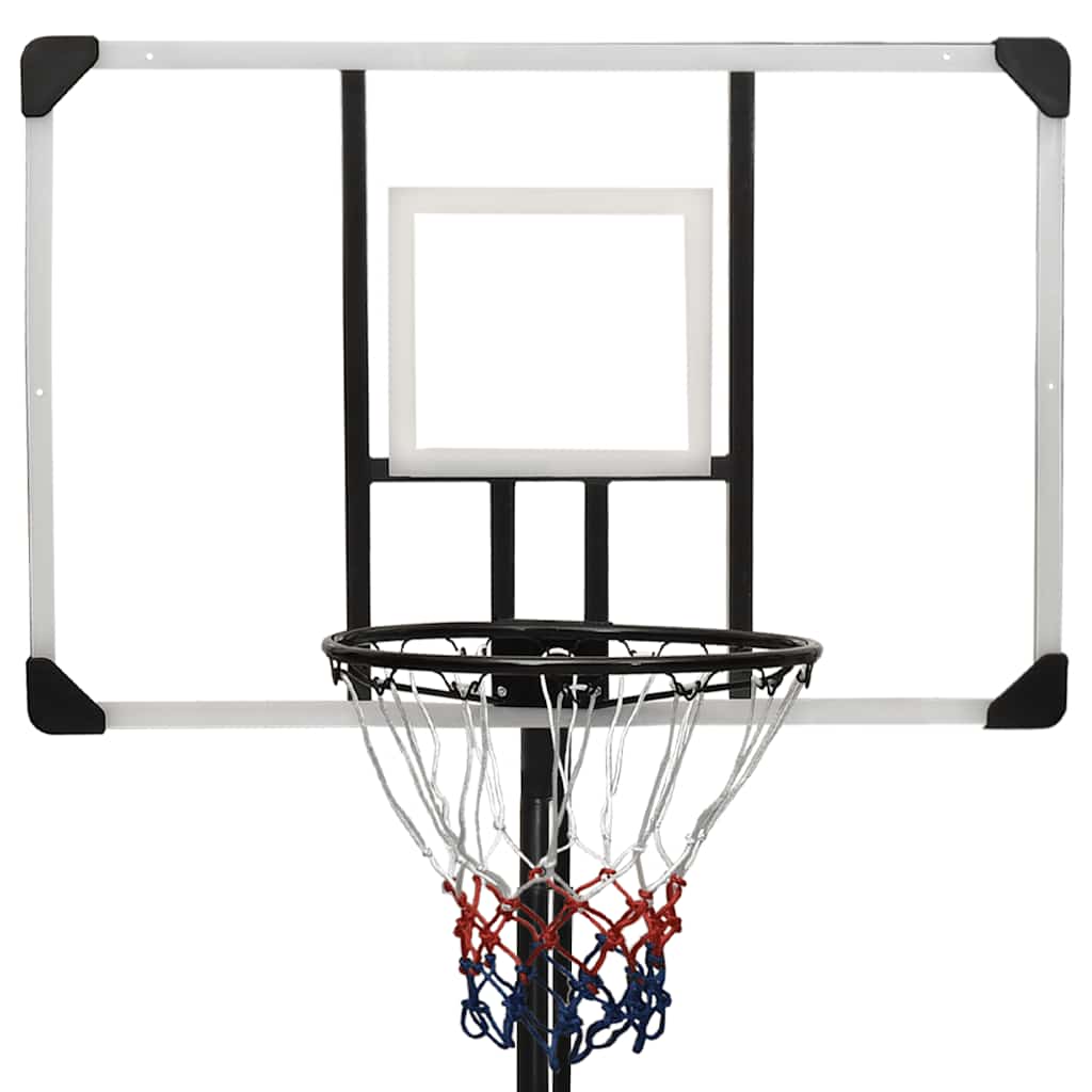 vidaXL Suport coș de baschet, transparent, 256-361 cm, policarbonat vidaXL Suport coș de baschet, transparent, 256-361 cm, policarbonat