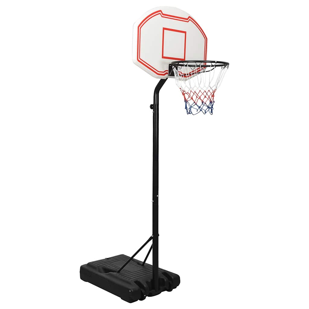 vidaXL Suport pentru coș de baschet, alb, 237-307 cm, polietilenă vidaXL Suport pentru coș de baschet, alb, 237-307 cm, polietilenă