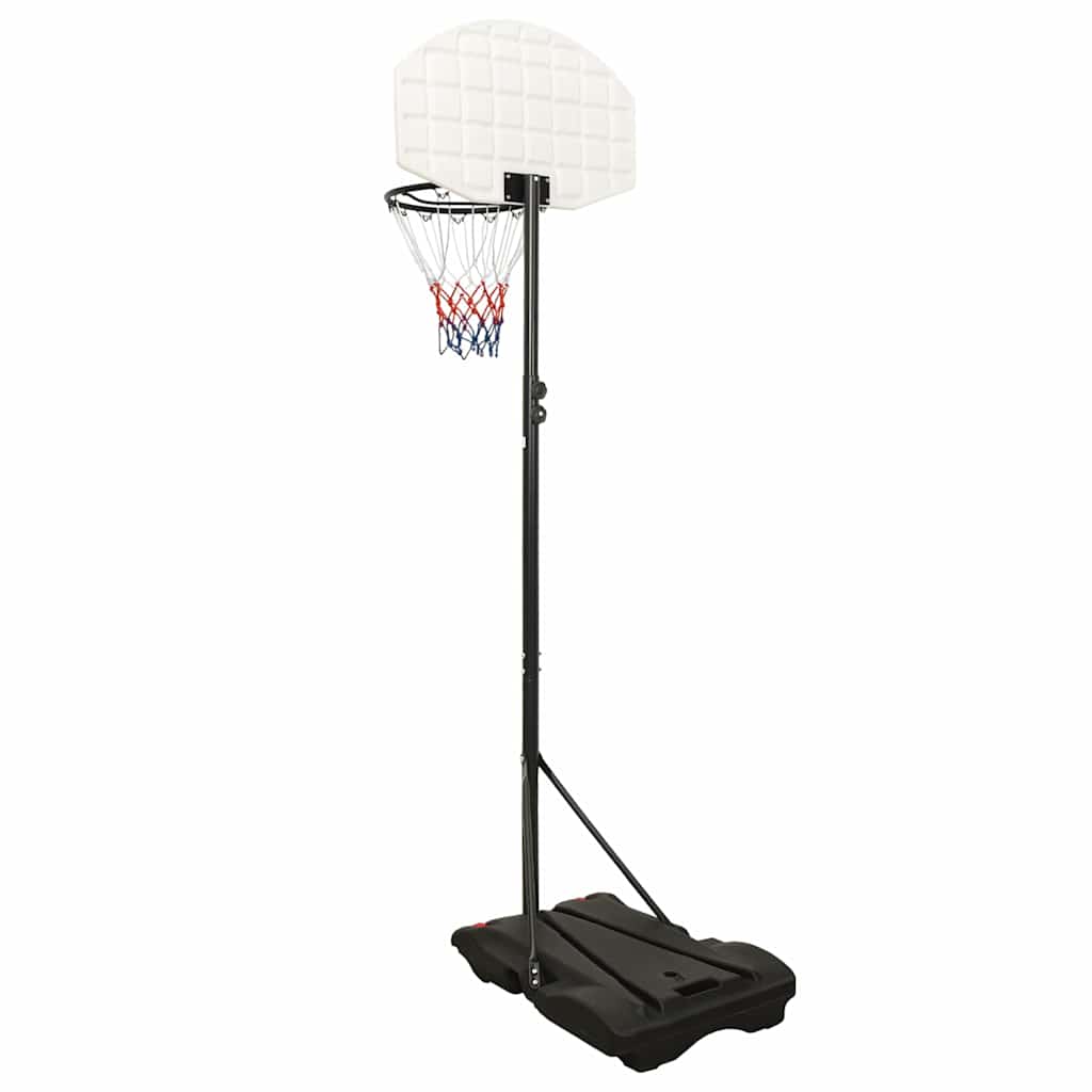 vidaXL Suport cu coș de baschet, alb, 216-250 cm, polietilenă vidaXL Suport cu coș de baschet, alb, 216-250 cm, polietilenă